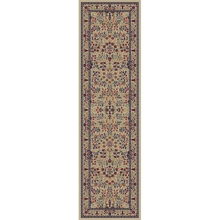 Concord Global Trading 2 ft. 3 in. x 7 ft. 7 in. Jewel Sarouk - Ivory 41122
